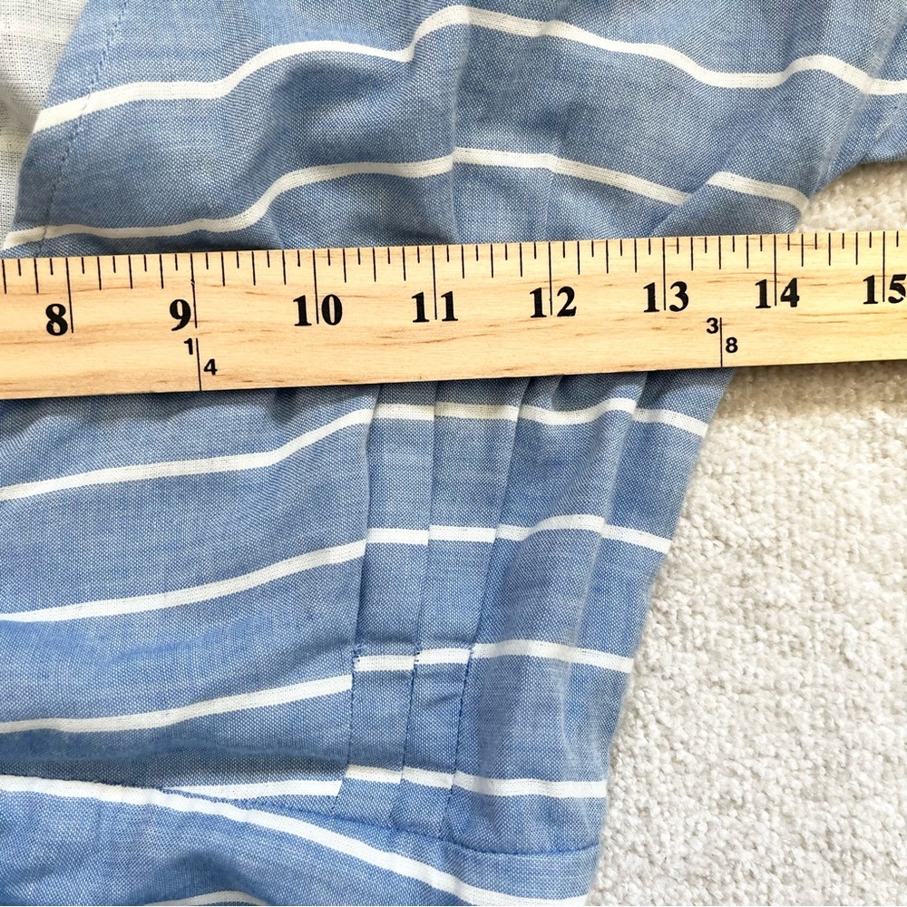 MARINE LAYER Maddie Wrap Dress in Blue/White Stripe Size XS Nautical Feminine - Picture 7 of 9